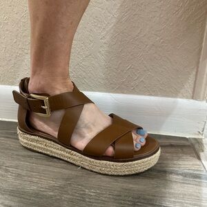 Brown Strappy Sandals